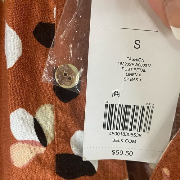 The Limited Top Linen Loose Fit Casual - Picture 9 of 10